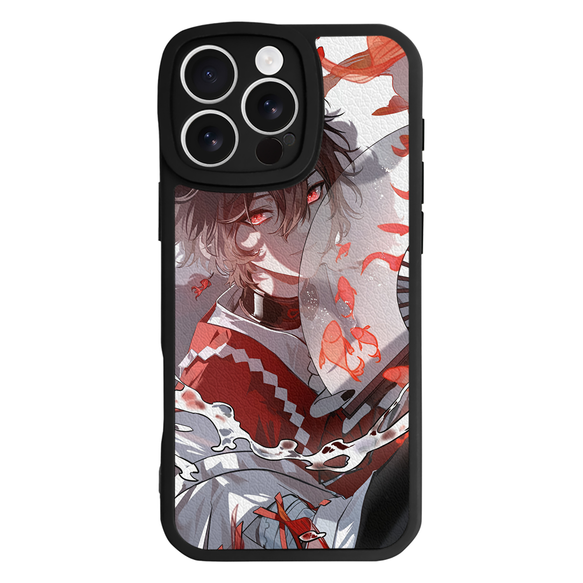 （画像用） 文豪ストレイドッグス Bungo Stray Dogs 【iPhone 16シリーズ対応】シリコンスマホケース（レザー調） 材質：シリコン